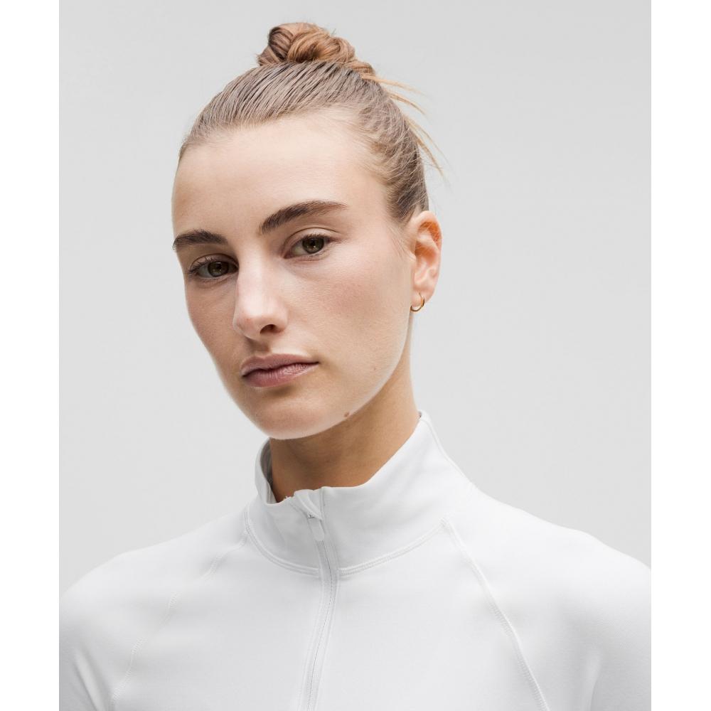 Lululemon It S Rulu Cropped Half Zip  Updated whIte