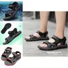 Premium Cowhide Leather Mens Beach Sandals With Breathable Sport Casual Comfort