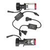 Motorrad LED Scheinwerfer Birne Hohe Helligkeit Fischaugen Lampe Kit Aluminium 12‑24V Fern- und Abblendlicht Y8 H4