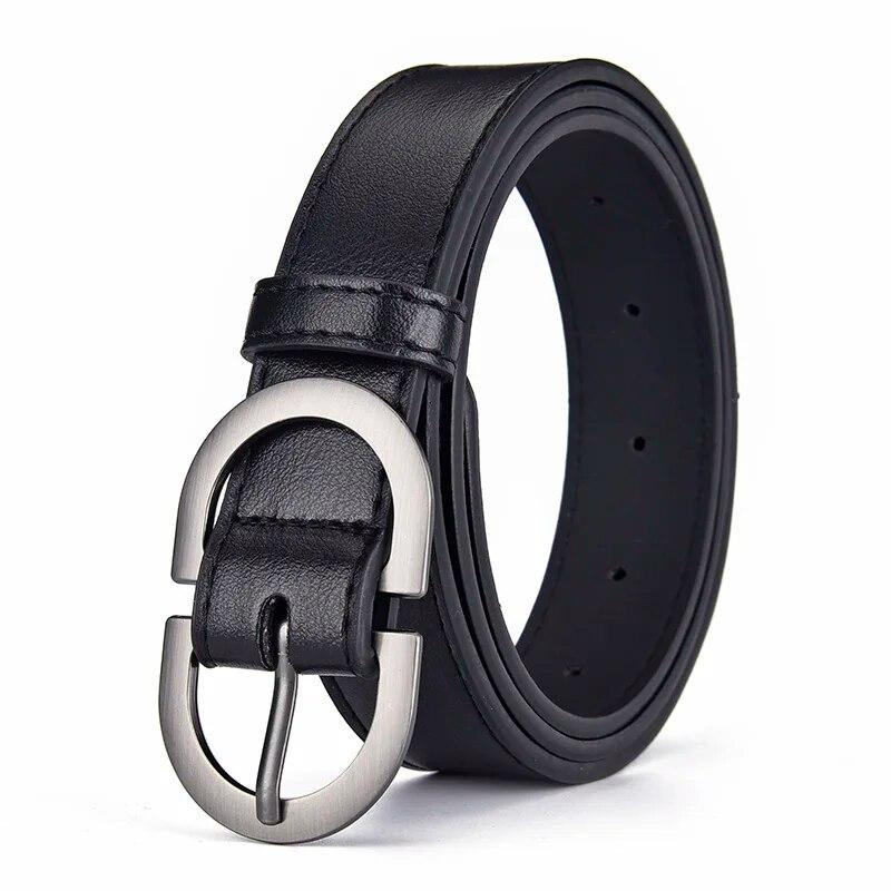 Women's Belt Minimalist Trendy Belt High End Authentic Casual Versatile Needle Button Belt Paired with Skirt Jeans Lady Belt New