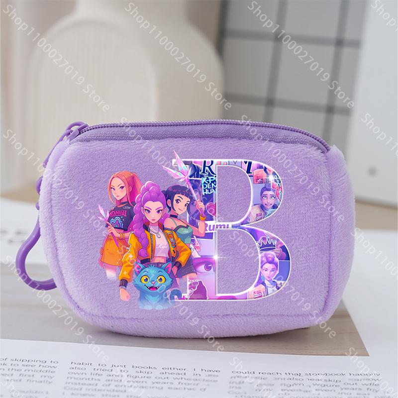 K Pop Lovci démonů Peněženka na mince pro Dětské dívky Roztomilá Přenosná peněženka Kreslené Anime Tištěný Dopis Kapsička na uložení karet Dětské dárky