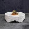 Cloud Patterned Ceramic Dining Plate High Footed Dessert Plate Pastry Plates Dim Sum Dish Sashimi Plates Snack Bowl Fruit Bowl