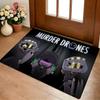 M-Murder Drones Fußmatte Gemütliche Flanell Weich Dick Rutschfeste Matte Für Wohnzimmer Schlafzimmer Küche Dekor Teppiche