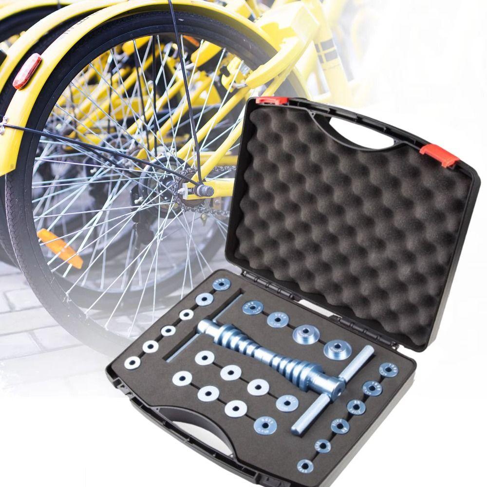 18 Pressure Blocks Bicycle Bearing Installation Tool Wheel Bearing Press Set  Professional Workshop