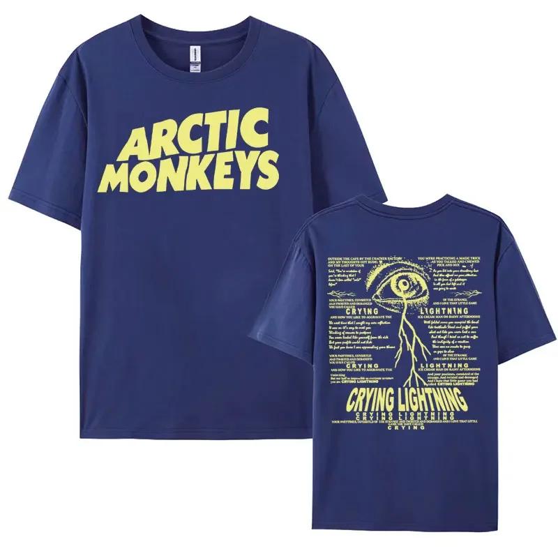 

Футболки Rock Arctic Monkeys Crying Lightning для мужчин и женщин, модная хип-хоп футболка, мужская повседневная хлопковая футболка с коротким рукавом S армия зеленый