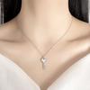 Imitation Fritillary Key Necklace Female, Simple And Exquisite High-End Collarbone Chain Jewelry