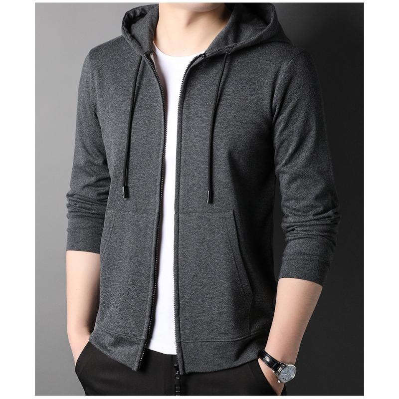 

Хлопковая толстовка с капюшоном, мужской кардиган, весенняя новинка, повседневное спортивное пальто, мужская толстовка для мужчин 3XL