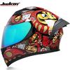 Jiekai Electric Motorcycle Helmet Men's and Women's Full Helmets Double Lenses Full Overlay Street Car Bluetooth Universal in All Seasons