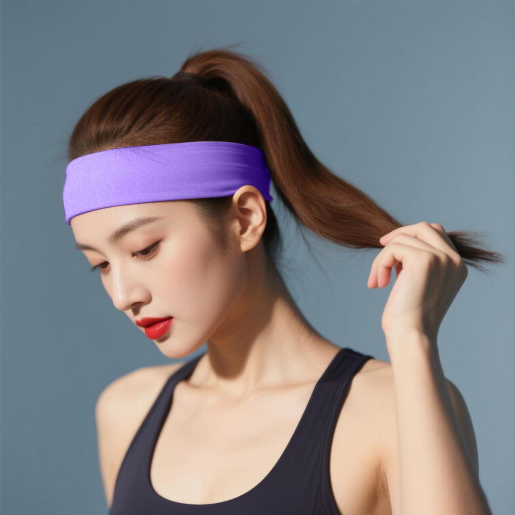 Unisex Sweat-Absorbing Yoga Headband for Sports, Fitness, and Face Washing
