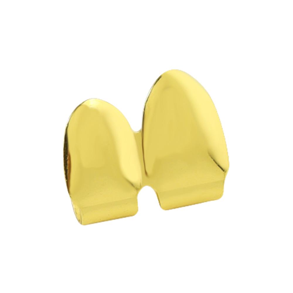 Gold-Plated Hip Hop Double Fangs Grillz Jewelry