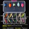 TOMA Trout Spoon Lure Set Metal Bait 2.5g 3g 4.5g 5g mixed Colors Pesca Freshwater Fishing Tackle Isca Artificial Lake Fishing