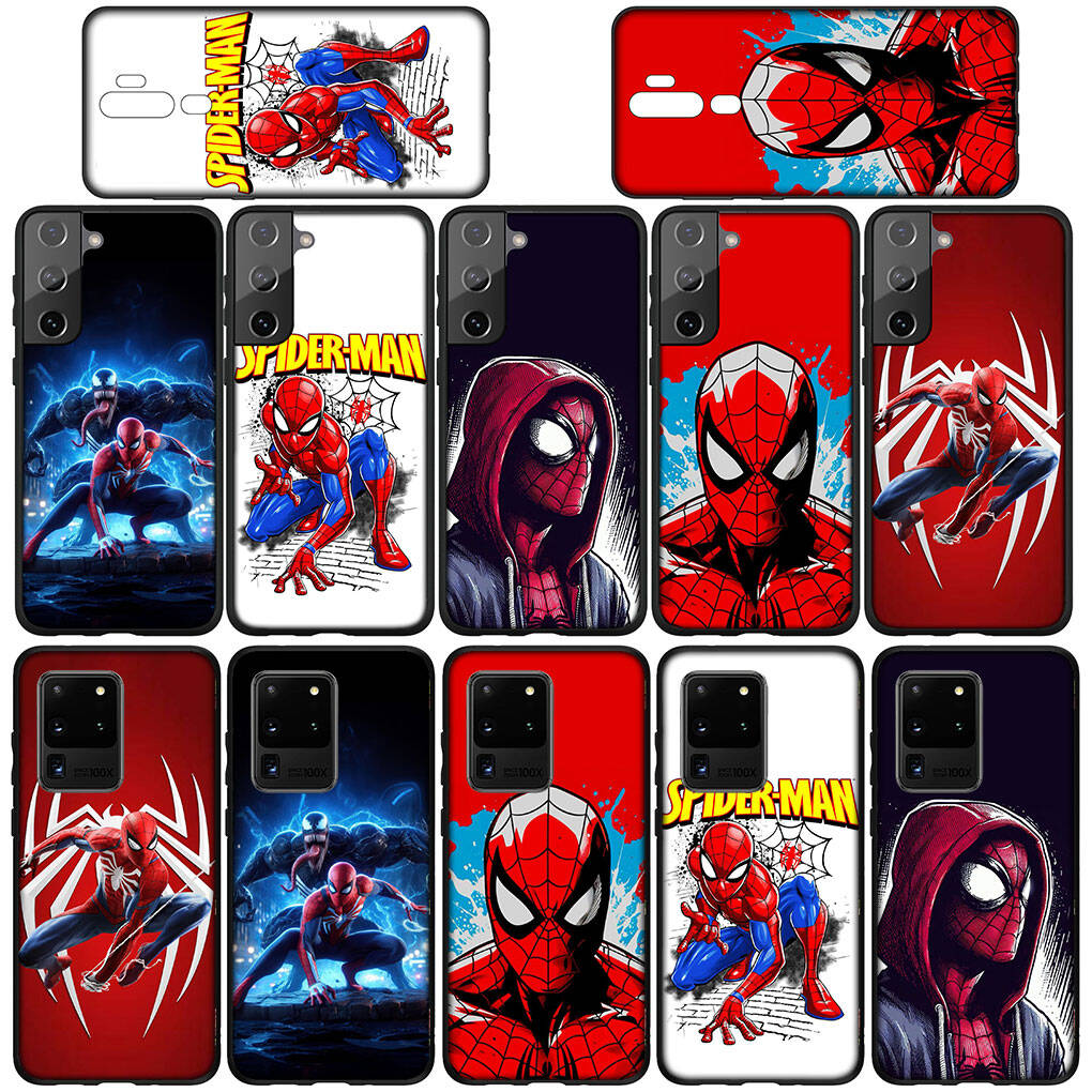 Phone Case for iPhone 17 16 15 Plus Huawei P30 P20 Lite Redmi Note 14 12 11 13 Pro Max OPPO A60 A80 A40 A18 A38 A54 Spider Man Cartoon Spiderman Cover