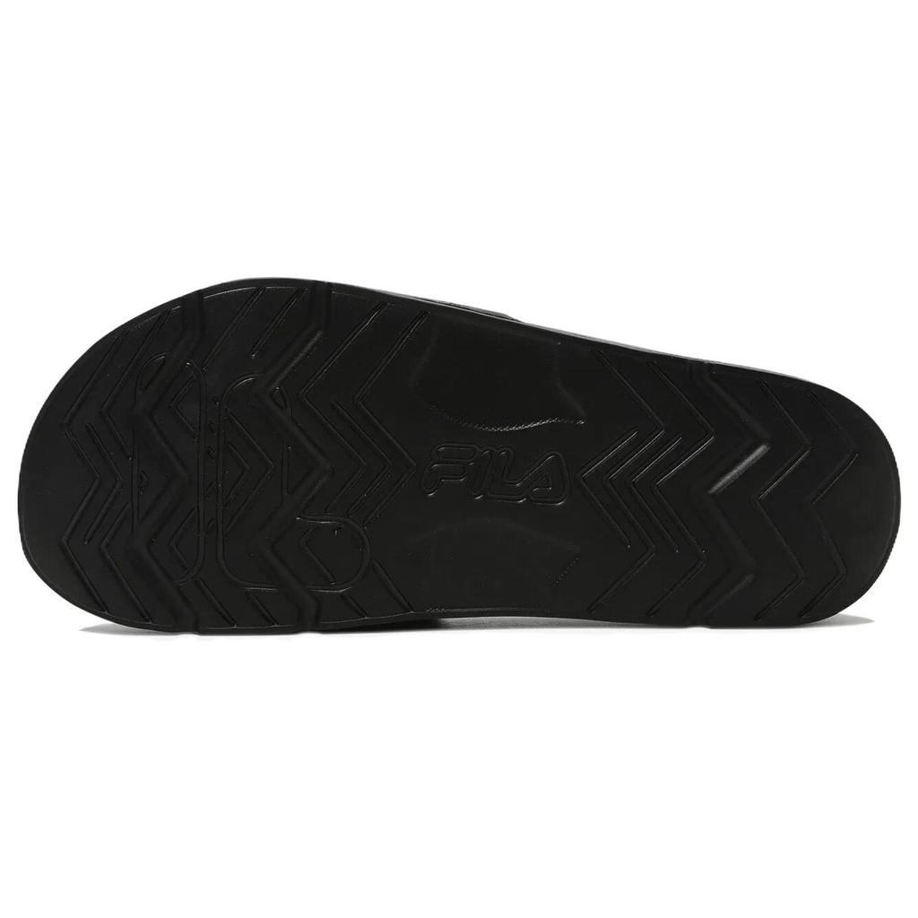 FILA DRIFTER Outerwear Rubber Sole Abrasion Resistant Abrasion Resistant Slide Slippers Unisex Black Korean Style 1SM02591G_001