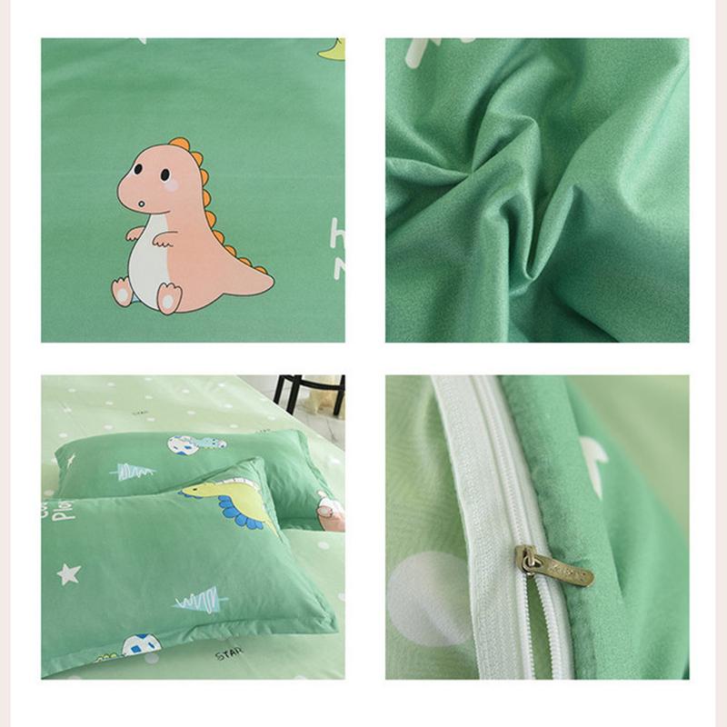 Four-piece Bedding Washed Cotton Single Double Student Three-piece Bed Linen Quilt Cover Pillowcase