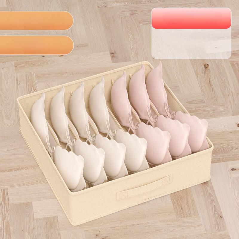 New Underwear Organizer Box Household Underwear Socks Division Storage Box Student Dormitory Storage Accessories Underwear Storage Box