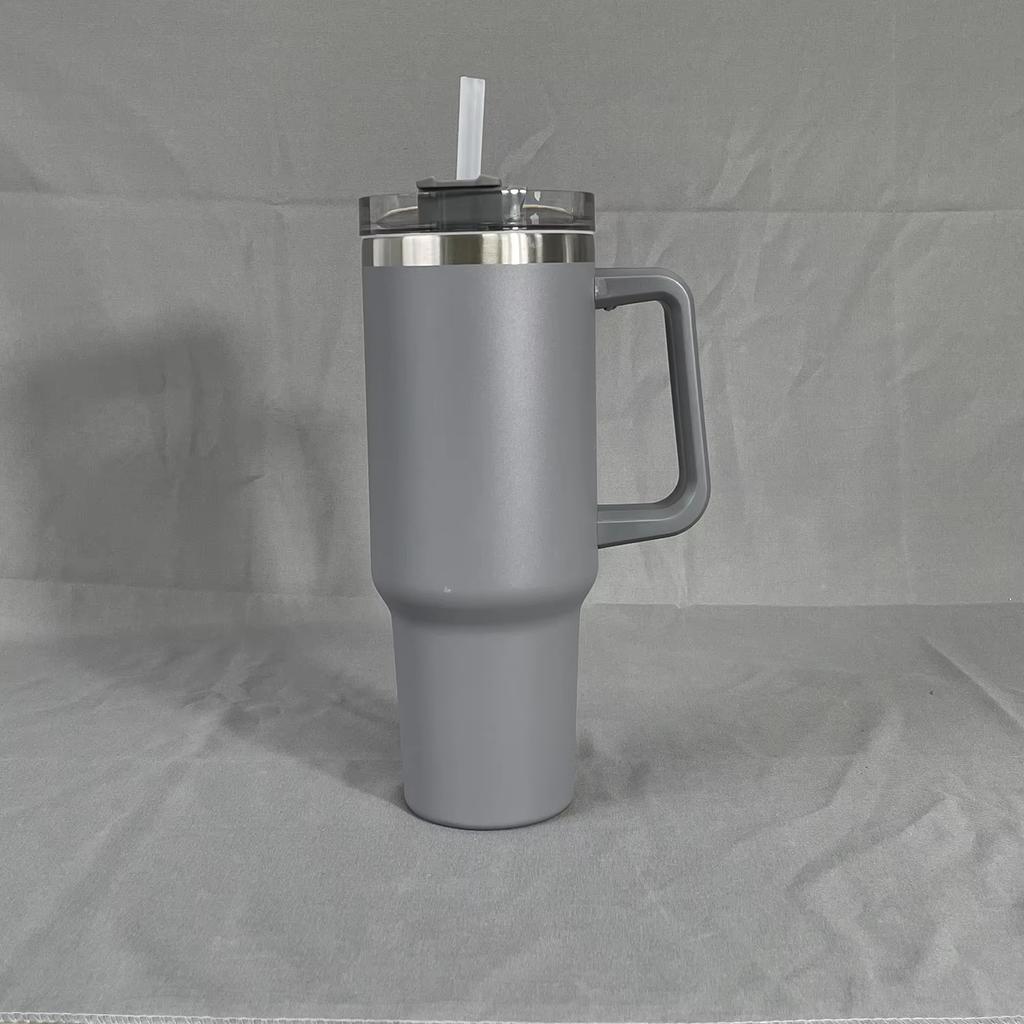 40oz Becher Vakuumisoliert Thermoskanne Kundenspezifischer Reisebecher Edelstahl Wasserflasche Kaffeetassen mit Henkel Outdoor Trinkgeschirr