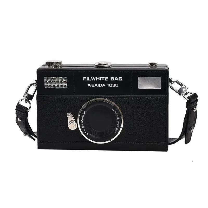 

Camera Style Shoulder Bag Women Fashion Funny Box Bag Retro Camera Crossbody Bags