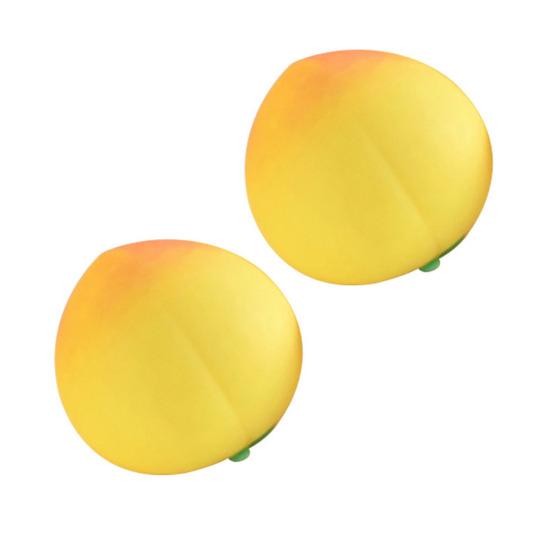 1/2/3Pcs Fake Juicy Peach Squeeze Toy Slow Rising Stress Relief Simulated Fruit Stress Ball Sensory Fidget Toy