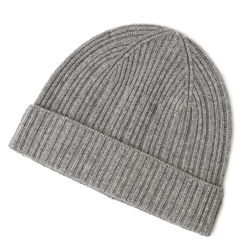 Unisex Korean-Style Cashmere Wool Knit Hat: Warm, Windproof Autumn/Winter 2024