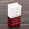 1/12 Dollhouse Miniature Wooden Bedside Cabinet Model Furniture Accessories