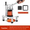 Commercial Stainless Steel Fruit & Vegetable Dicing and Slicing Machine for Potatoes, Radishes, Cucumbers, and French Fries