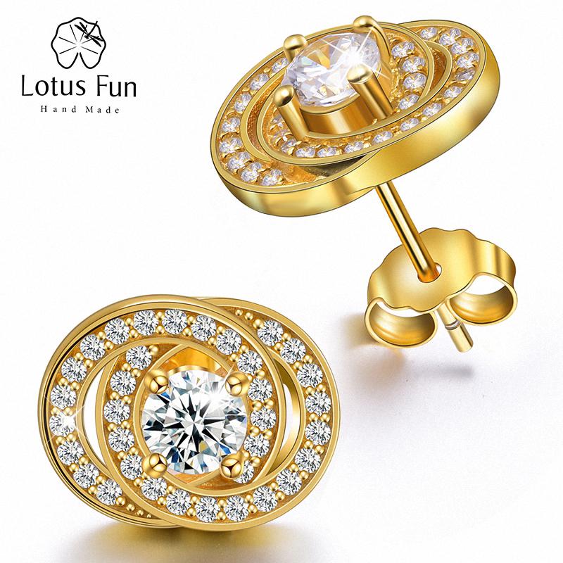 

Двойные кольца Lotus Fun, серьги, модные украшения для женщин и девочек