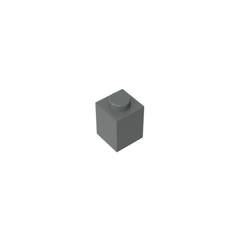 

100pcs/lot MOC Parts 3005 Brick 1x1 Compatible Figures Bricks DIY Assmble Building Blocks Particle Kid Puzzle Brain Toys Gift темно-сірий колір