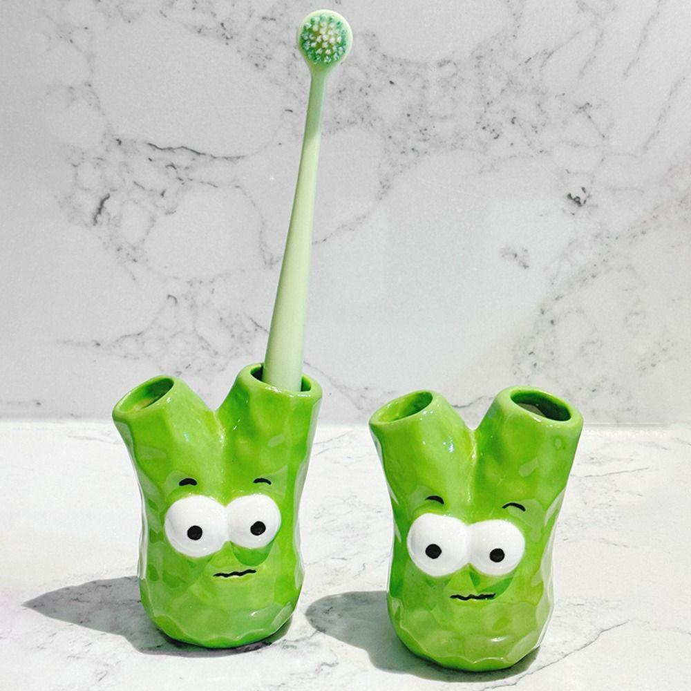 2 Holes Toothbrush Storage Rack Creative Electric Toothbrush Holder Makeup Brush Shelf  Home Decor