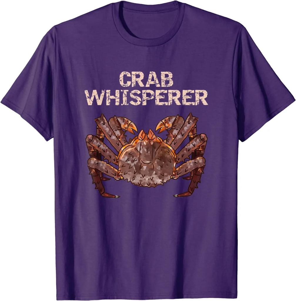 Crab Whisperer Alaskan King Crab T Shirt 100 Cotton Short Sleeve ONeck Casual Tshirts Loose Top New Size S3XL