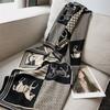 Carriage scarf, women's imitation cashmere air conditioner shawl, winter dual-purpose thickened scarf, fringed long style to keep warm