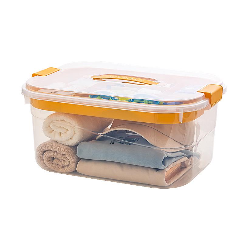 BNBS Portable Waterproof Beach Storage Box: Clear, Handheld Organizer for Outdoor Swimming Supplies