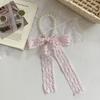 New Lace Pearl Tie Bag Collarbone Chain Necklace Fashion Scarf Premium Hair Band Hair Accessories Silk Scarf Ribbon