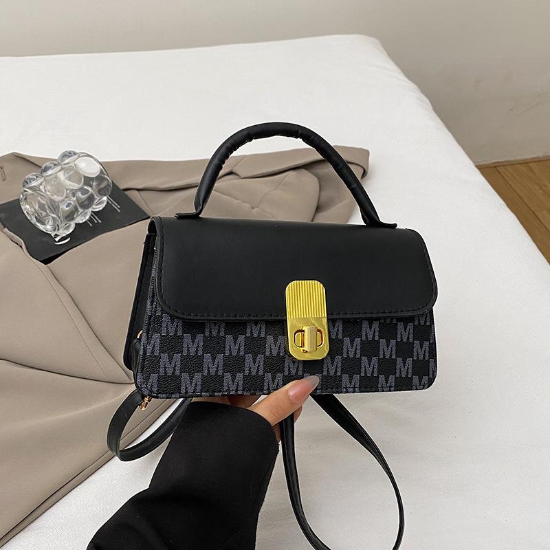 Summer New Women's Bags, Personalized Texture Commuter Bags, Popular Contrasting Colors, Versatile Messenger Bags, Shoulder Small Square Bags