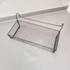 1pc Iron Bedside Storage Basket, Mesh Design Space Saving Under Bed Shelf, Bedroom Organizer and Storage Basket