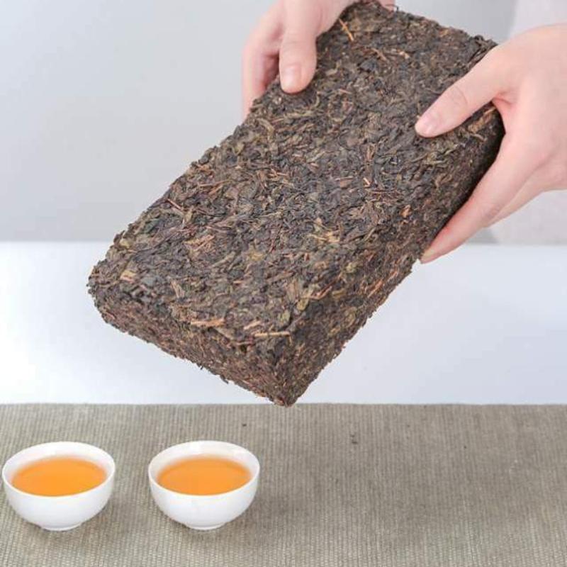 Hunan Anhua Golden Flower Dark Brick Tea Fu Zhuan Dark Tea Fu Brick Tea 760g