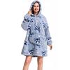 Blanket Sweatshirt Oversize Warm 2In1 Raccoon Nativity Scene Long Blanket