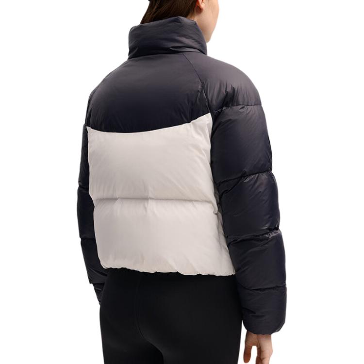 Fila Original Stand Collar Duck Down Zipper Warm Puffer Jacket Women Outerwear F51W549902F-NV