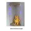 Adjustable Length Wood  Stuffed Animal Holders with LED Light Plush Toy Organizers for Bedroom or Playrooms Decors