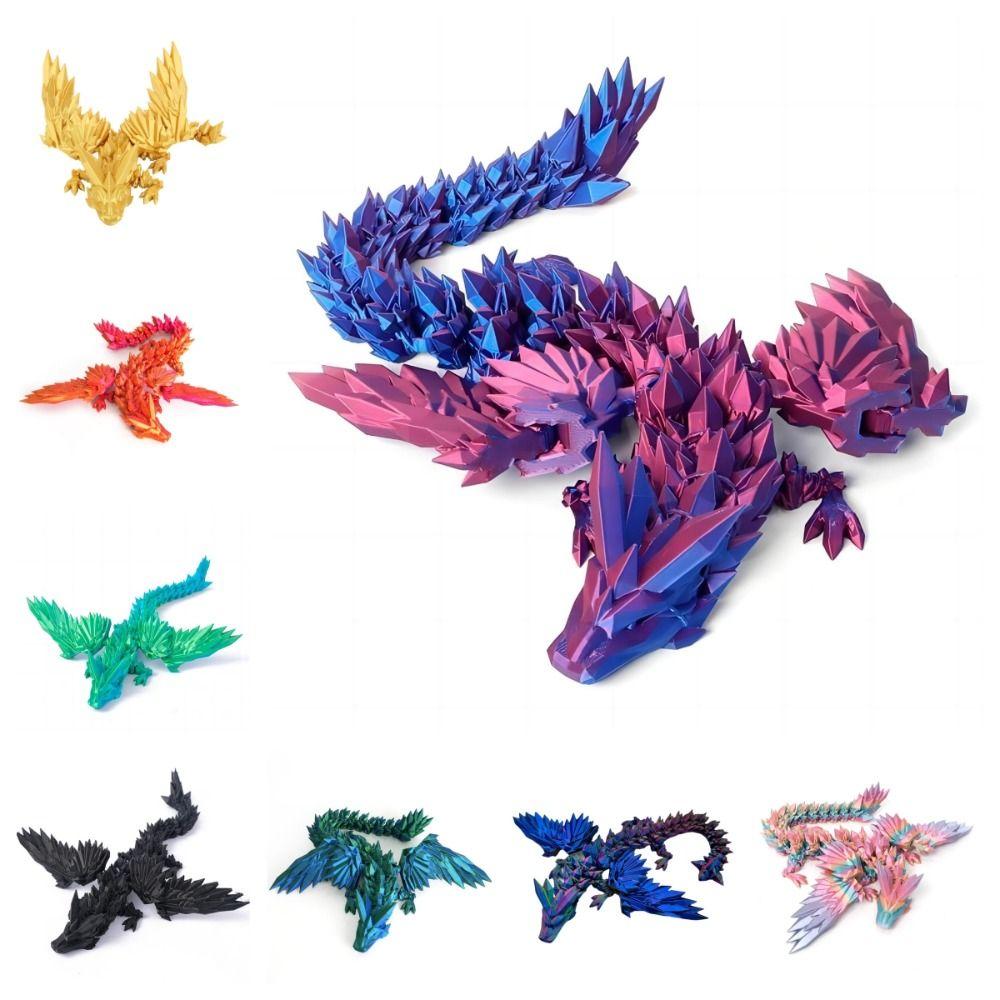 3D Dragon Realistic Dragon Statue Kid Gifts For Landscaping Decoration Printed Figures Animals for Creative Collection