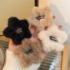 Plush Solid Color Hair Clip Five-pointed Star Autumn And Winter Simple Star BB Clip Hollow Girl Side Clip Cute Hair Accessories