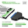 External HDD SSD LED Indicator 22 Pin Converter Adapter Cable USB 3.0 To SATA Hard Disk Driver