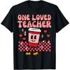 One Loved Teacher Coffee Valentines Day Teacher Women Men Cotton Men T Shirt