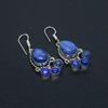 Lapis Lazuli Gemstone Handmade 925 Sterling Silver Earring Natural Lapis Lazuli Earring Handmade Lapis Lazuli Earring Gifts For Women