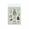 20-Sheet Cute Sweet Cartoon Girl Sticker Book, Adorable Character & Pastel Color Designs, Self-Adhesive for Journal DIY