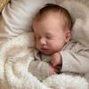 BZDOLL 50 CM Realistic Reborn Sleeping LouLou Baby Doll With 3D-painting Skin, Alive 20 Inch Soft Silicone Newborn Bebe Handmade Dress Up Toy
