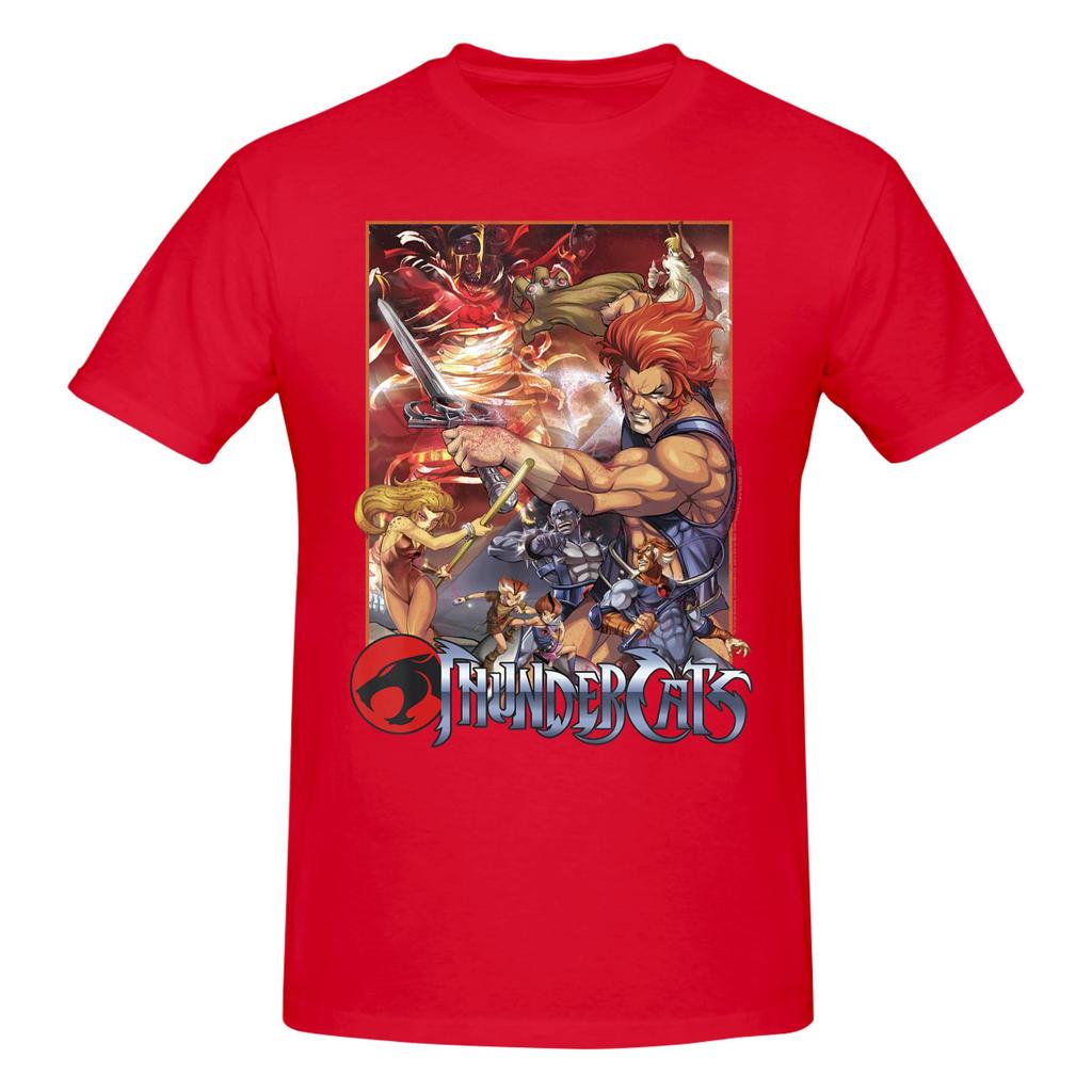 Piece Character Collection Funny Graphic  Cotton TShirt ThunderCats S Vintage Cartoon Tees Tops For Unisex