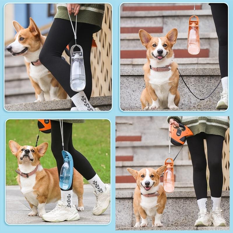 Foldable Dog Water Dispenser Pet Drinking Bottle Outdoor Travel Water Bottle Large Capacity Dog Hiking Camping Water Cup