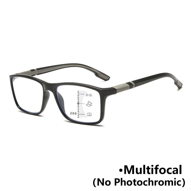 Retro Anti Slip Design Progressive Multifunctional Reading Glasses For Sports Near And Far Dual-Use Anti Blue Light Glasses