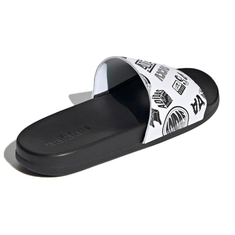 Adidas Adilette Comfort Slide 'All Over Logos - White' FZ1751