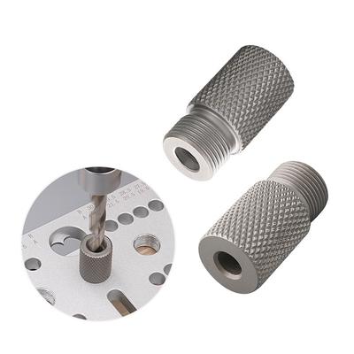Drilling Sleeve Drill Bushing and Stop Ring for Woodworking Hole Drilling Round Dowel Locator Carpenter Tool Accessory
